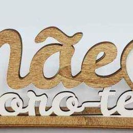 Moldura MDF de Mãe Adoro-te personalizada