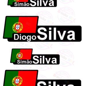 Bandeira + Nome em folha A4