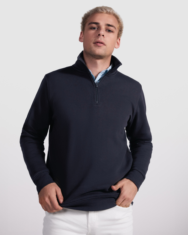 SWEAT ANETO 50% algodão / 50% poliéster , pelúcia cardada, 280 g/m²