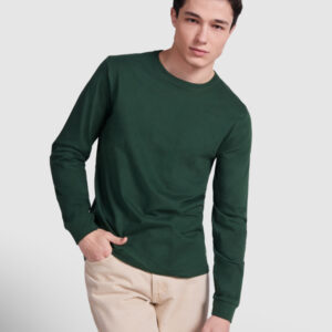 T-SHIRT POINTER 100% algodão, malha simples, 165 g/m². Cinza mesclado 58: 85% algodão / 15% viscose.