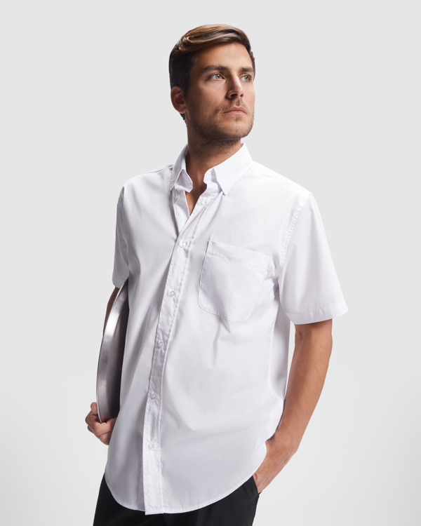 CAMISA AIFOS 65% poliéster / 35% algodão, popelina, 130 g/m²