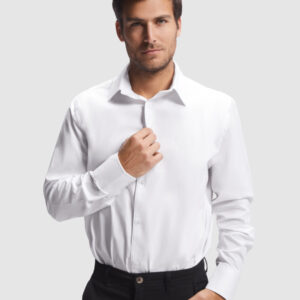 CAMISA MOSCU 97% algodão, popelina / 3% spandex, 140 g/m².