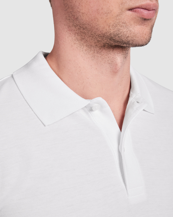 POLO PRINCE Cores sólidas: 100% algodão biológico, 210g/m². - Image 4