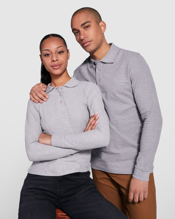 POLO ESTRELLA L/S 100% algodão, ponto piquê, 220 g/m². - Image 2