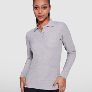 POLO ESTRELLA WOMAN LS 100% algodão, ponto piquê, 220 g/m².