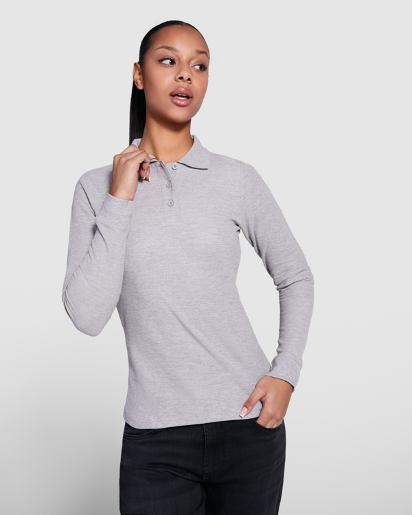 POLO ESTRELLA WOMAN LS 100% algodão, ponto piquê, 220 g/m². - Image 3