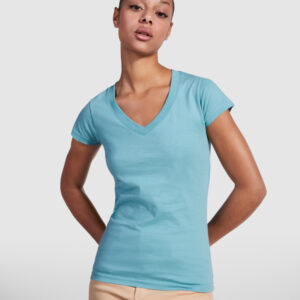 T-SHIRT VICTORIA WOMAN 100% algodão, malha simples, 155 g/m².